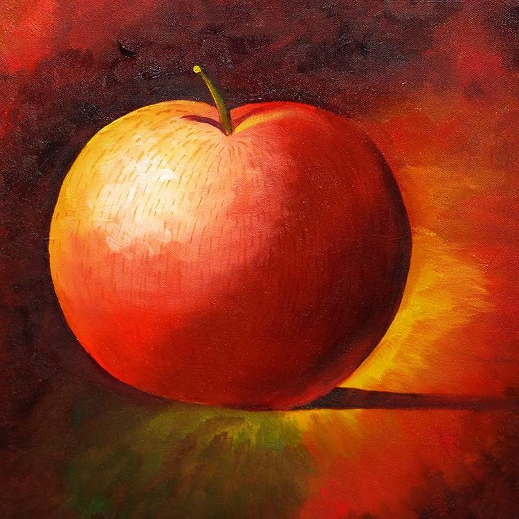 Ein roter Apfel